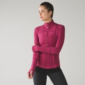 lululemon athletica Heathered Magenta Full-Zip Jacket